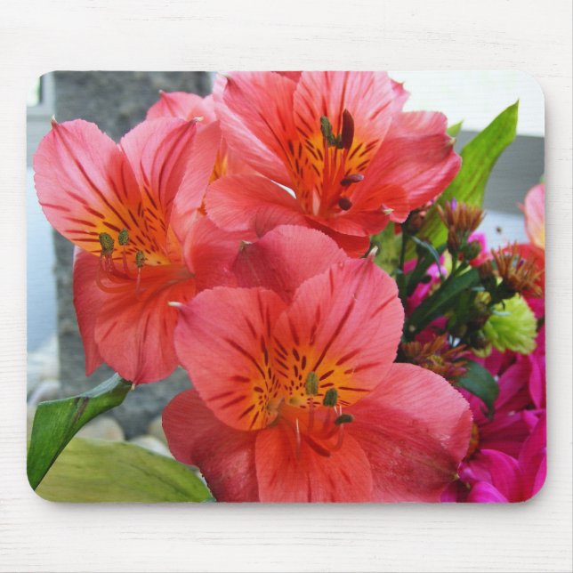 Gorgeous Flowers Mouse Pad (Front)