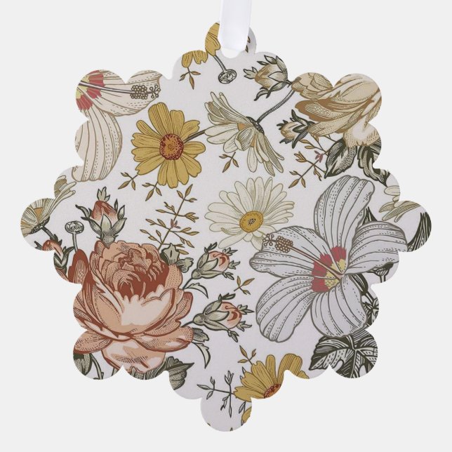 Gorgeous flowers ornament card (Front)