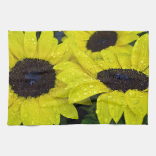GORGEOUS GARDEN SUNFLOWERS KITCHEN TOWEL