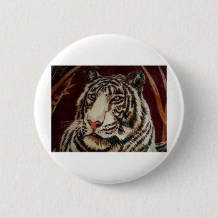 GORGEOUS GARDEN TIGER 2 INCH ROUND BUTTON
