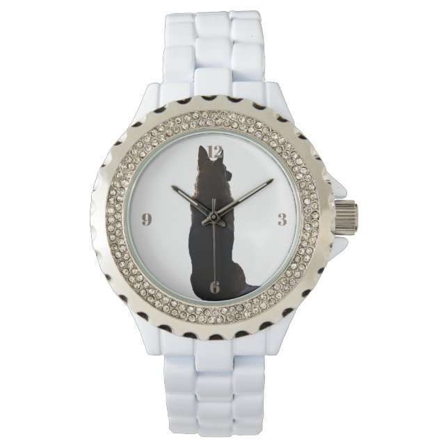 Gorgeous German Shepherd Silhouette for Mom Watch (Front)
