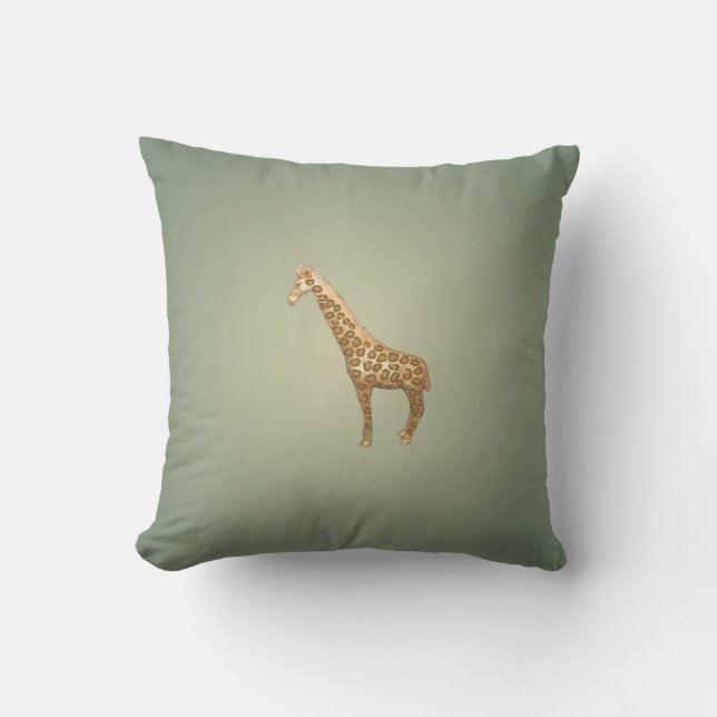 Gorgeous Giraffe Throw Pillow (Front)