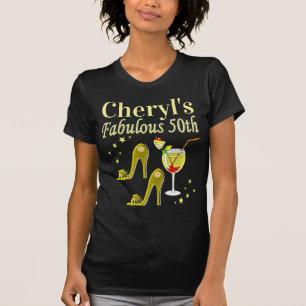 GORGEOUS GOLD 50TH BIRTHDAY DESIGN T-Shirt