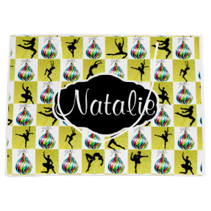 GORGEOUS GOLD CUSTOM BALLERINA GIFT BAG