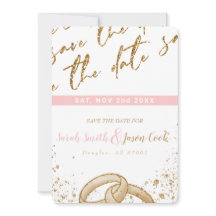 Gorgeous - Gold Pink COLLECTION A Save the date 1