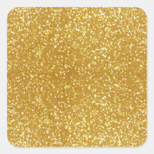 Gorgeous Gold Square Sticker