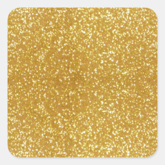 Gorgeous Gold Square Sticker