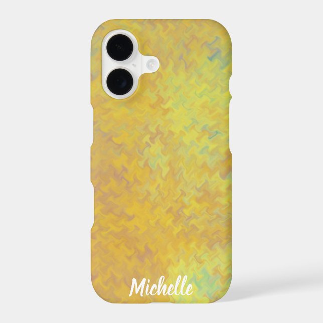 Gorgeous Golden Marbled Art Personalized (Back)