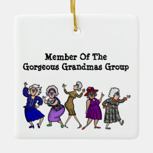 Gorgeous Grandmas Group Member Ornament