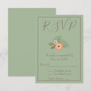 Gorgeous Green  RSVP Invitation