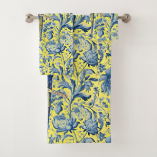 Gorgeous Hand-Painted Endangered Macaw Bath Towel Set