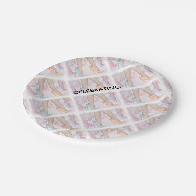 GORGEOUS HI HEELS PAPER PLATE (Angled)