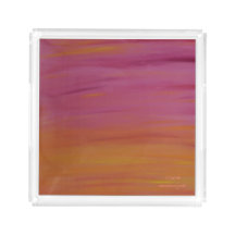 Gorgeous, high quality Pink & Orange Tray