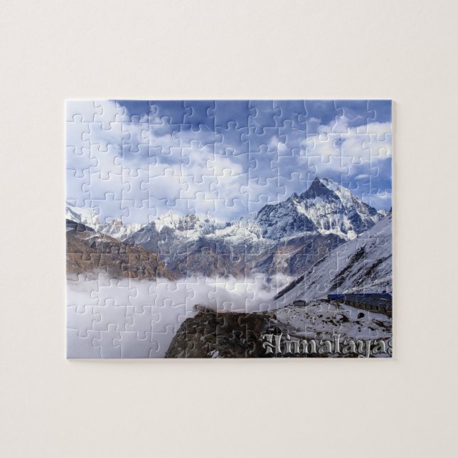 Gorgeous Himalayas Mountains - Mount Everest Peak Jigsaw Puzzle (Horizontal)