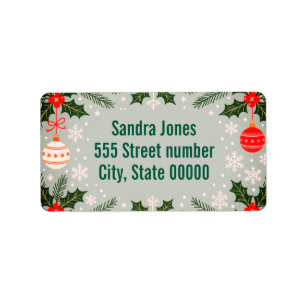 Gorgeous holiday address labels