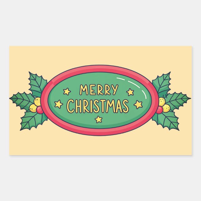 Gorgeous holiday stickers (Front)