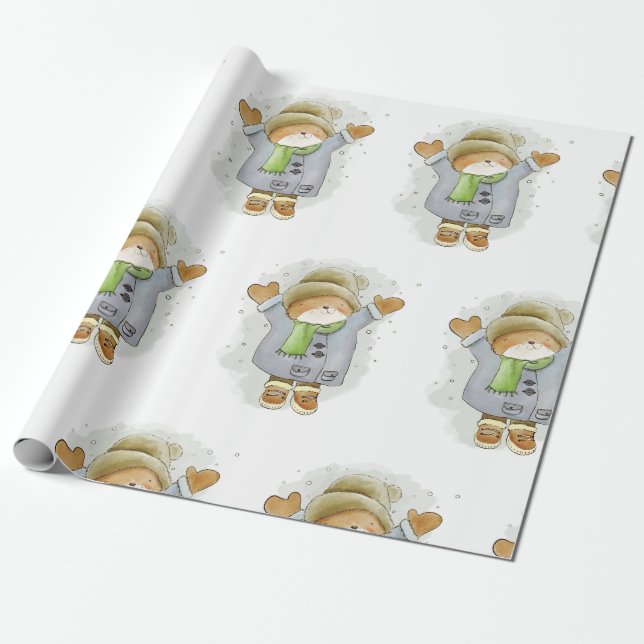 Gorgeous holiday wrapping paper (Unrolled)