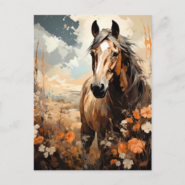 Gorgeous Horse AI Art Postcard (Front)