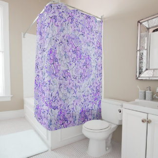 Gorgeous hydrangea pattern in lavender, floral 