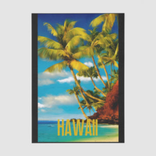 Gorgeous Illustration of Travel to Hawaii Tissue Paper
