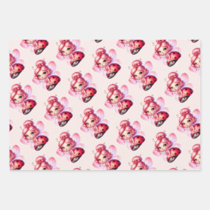 Gorgeous Ladybug Fairy  Wrapping Paper Sheet
