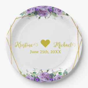 Gorgeous Lavender Vineyard Photo Thank you Paper Plate