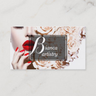 Gorgeous Makeup Artist Business Card