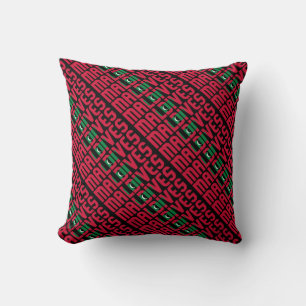 Gorgeous Maldives National Flag Throw Pillow