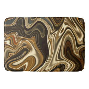 Gorgeous Marble Style - Warm brown Bath Mat