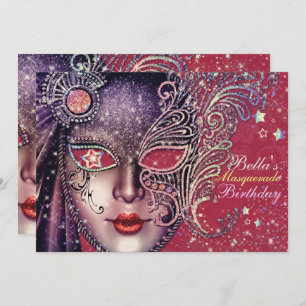 Gorgeous Masquerade Party Invitations