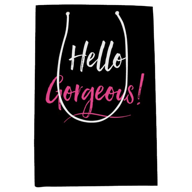"Gorgeous" MEDIUM GIFT BAG (Front)