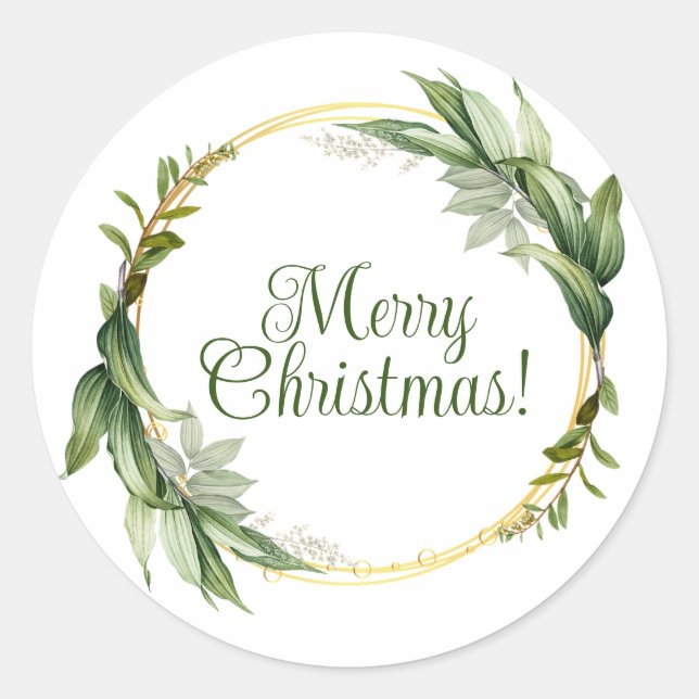 Gorgeous merry Christmas stickers (Front)