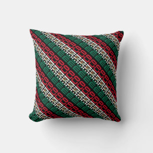 Gorgeous Mexico National Flag Throw Pillow