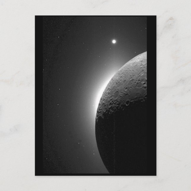 Gorgeous NASA image, the Moon lit by Earth-shine Postcard (Front)