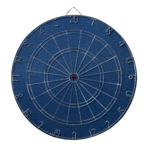 Gorgeous Navy Blue Leather Texture Dartboard