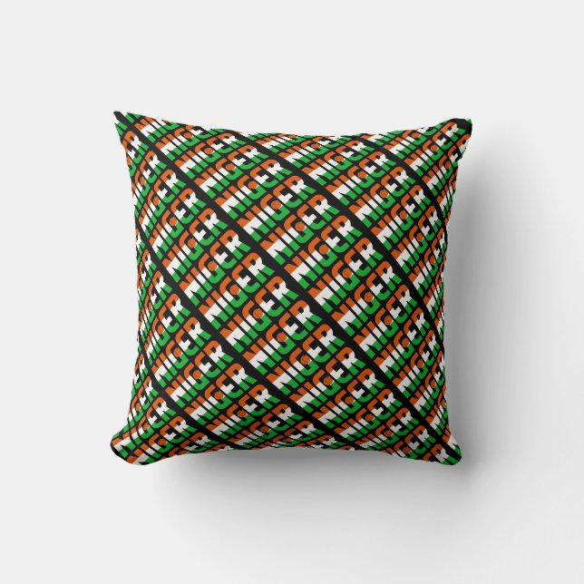 Gorgeous Niger National Flag Throw Pillow (Front)