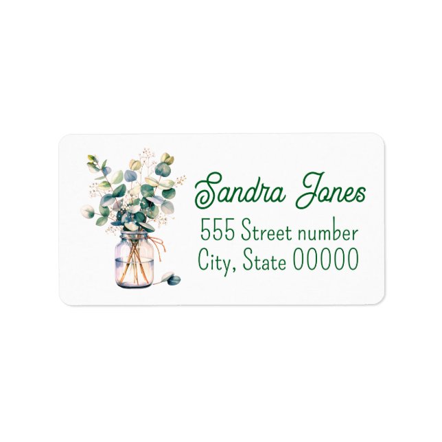 Gorgeous one of a-kind address labels (Front)