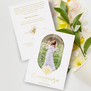 Gorgeous Oval Shape Effect Spanish Quinceañera
