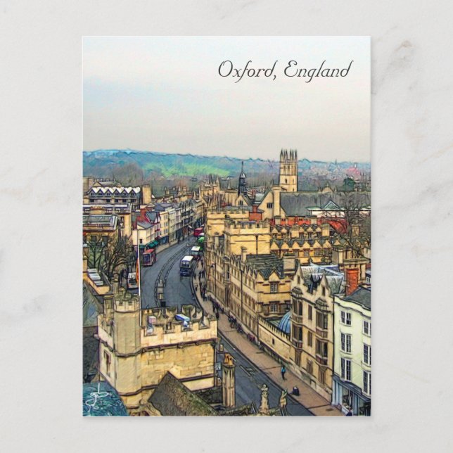 Gorgeous Oxford, England, High Street, The High #3 Postcard (Front)