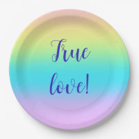 Gorgeous Pastel Rainbow Gradient Wedding