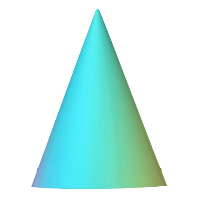 Gorgeous Pastel Rainbow Gradient Wedding Party Hat (Front)