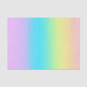 Gorgeous Pastel Rainbow Gradient Wedding Tissue Paper