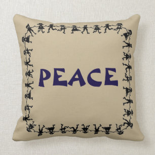 Gorgeous PEACE Design Throw Pillow