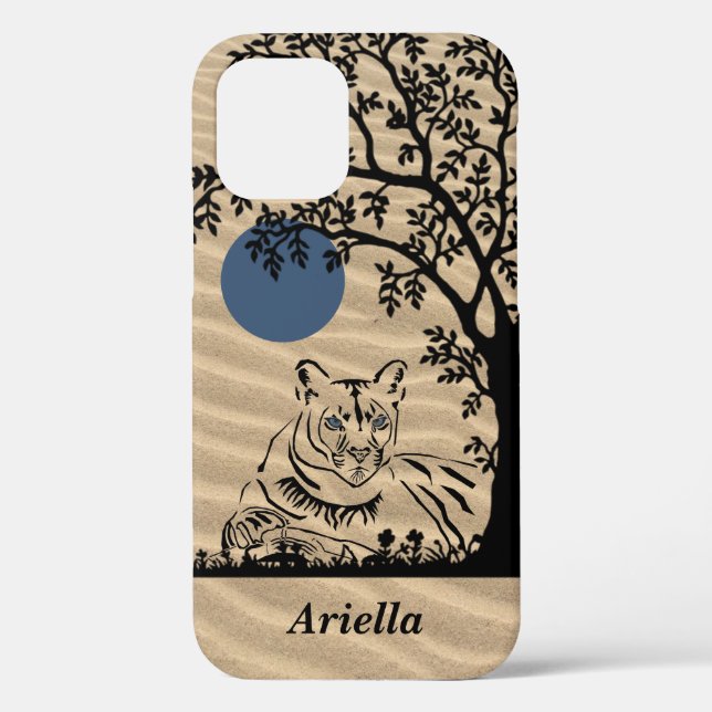 Gorgeous Personalizable Mountain Lion iPhone Case (Back)