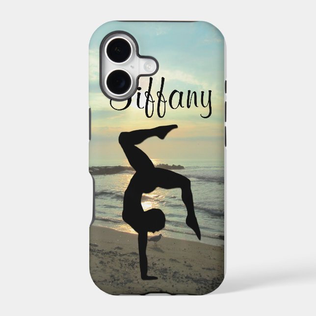 GORGEOUS PERSONALIZED GYMNASTICS IPHONE CASE (Back)