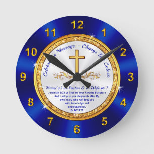 Gorgeous, Personalized Religious Gifts, Scripture Round Clock
