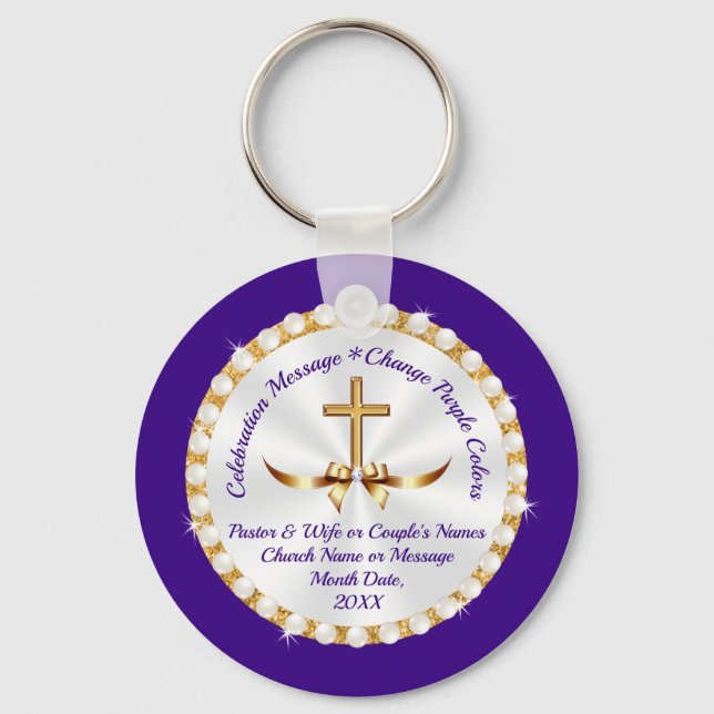 Gorgeous, Personalized, Spiritual Party Favours Keychain (Front)