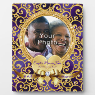 Gorgeous Photo Wedding Anniversary Plaques