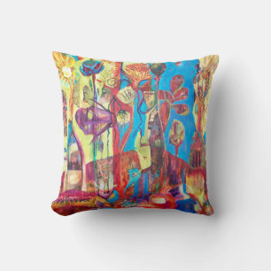 Gorgeous pillow in bright colours, various sizes.