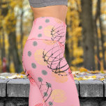 Gorgeous Pink Atomic Vortex Pattern Yoga Capri Leggings<br><div class="desc">Bold. Beautiful. Unstoppable. Feel unstoppable in these Atomic Vortex leggings! Stylish, comfortable, and packed with personality, these Capri leggings are perfect for adding a pop of colour and excitement to your wardrobe. Whether you’re breaking a sweat or relaxing, these leggings effortlessly blend fashion and comfort. Embrace your bold, unique self—get...</div>